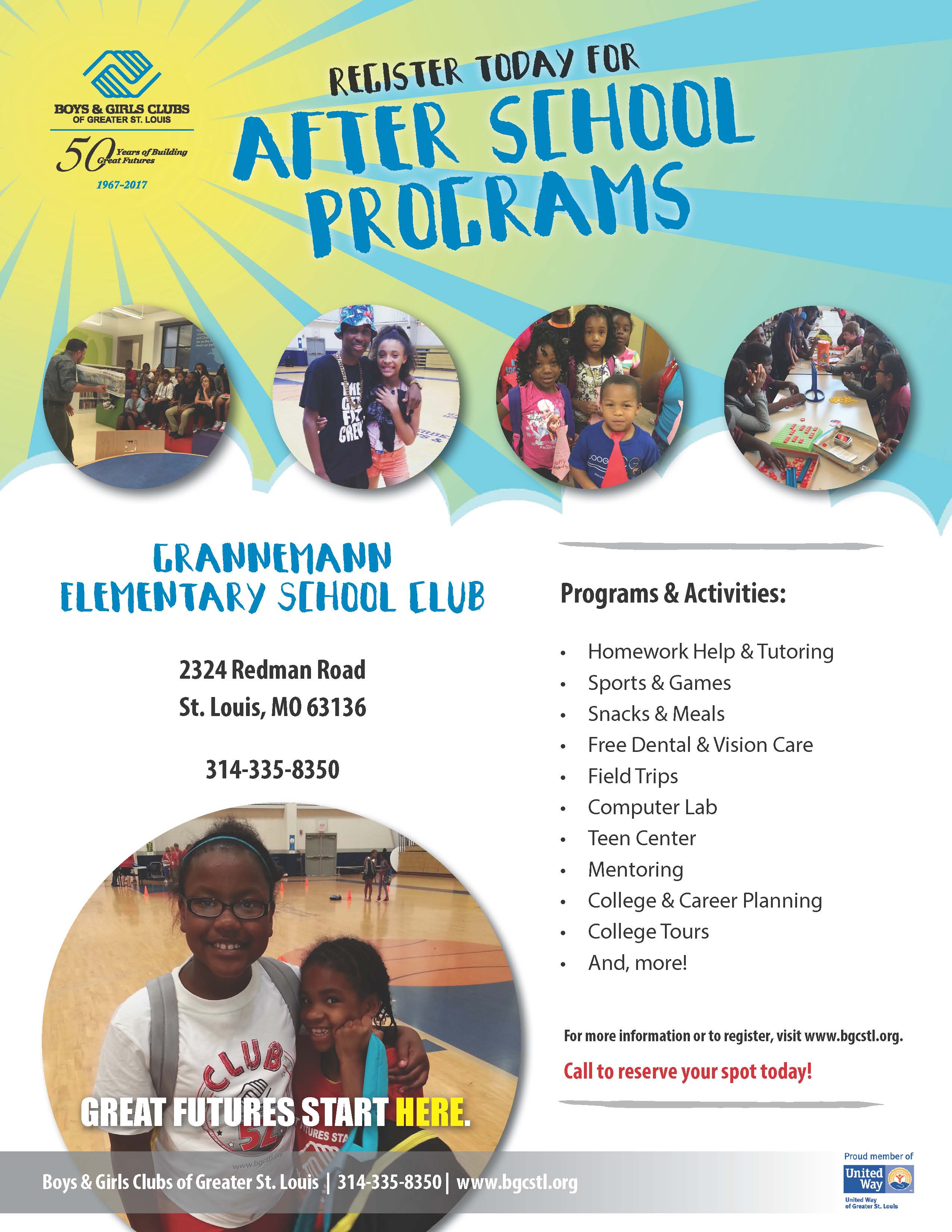 after school programs boys girls clubs school club flyers