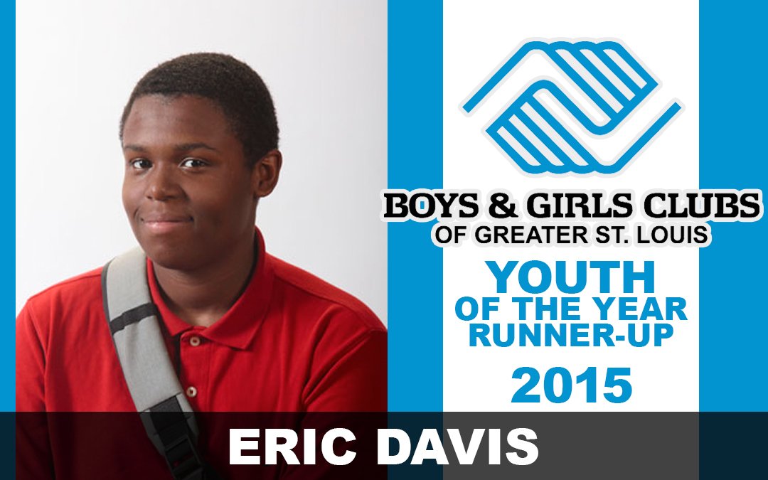 2015 Youth of the Year – Runner up, Eric Davis