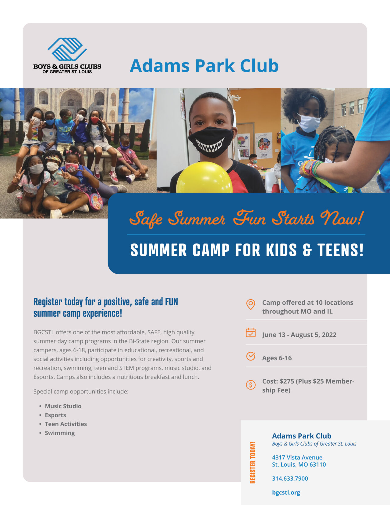 Summer Camp Boys & Girls Clubs of Greater St. Louis